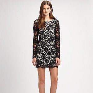 Theory Marique Black Lace Dress (Size 2)